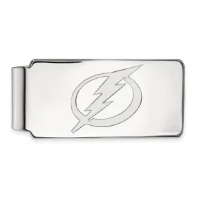 10k White Gold NHL Tampa Bay Lightning Money Clip