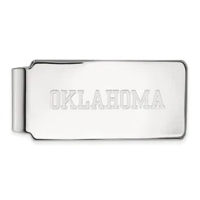 10k White Gold U of Oklahoma Money Clip