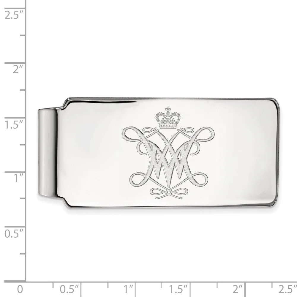 10k White Gold William and Mary Money Clip