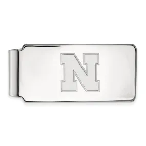 14k White Gold U of Nebraska Money Clip