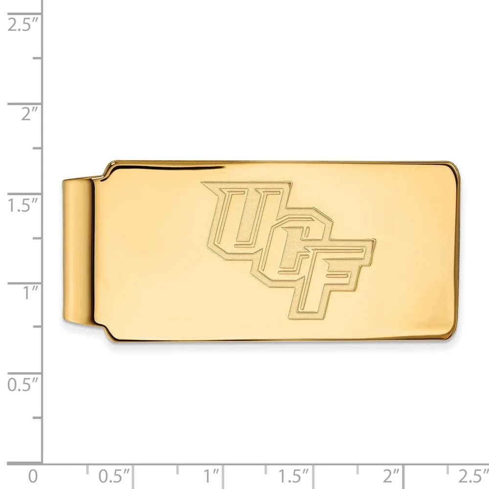 14k Yellow Gold U of Central Florida Money Clip