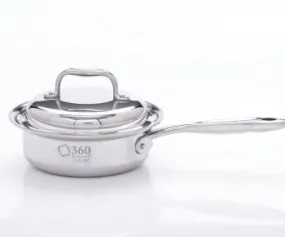 1Qt Stainless Steel Saucepan w/Cover USA Made