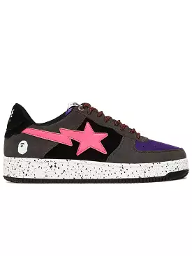 A Bathing Ape Bape Sta Black Grey Pink Suede