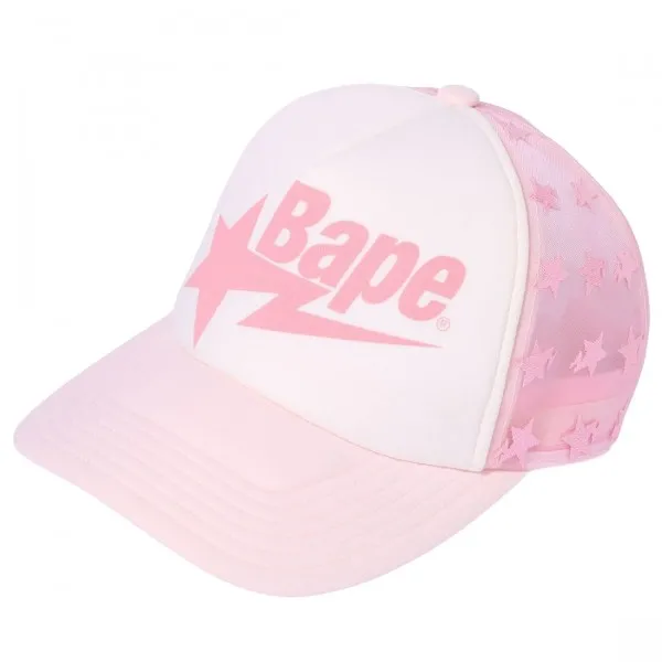 A Bathing Ape Bape Sta Mesh Cap (pink)