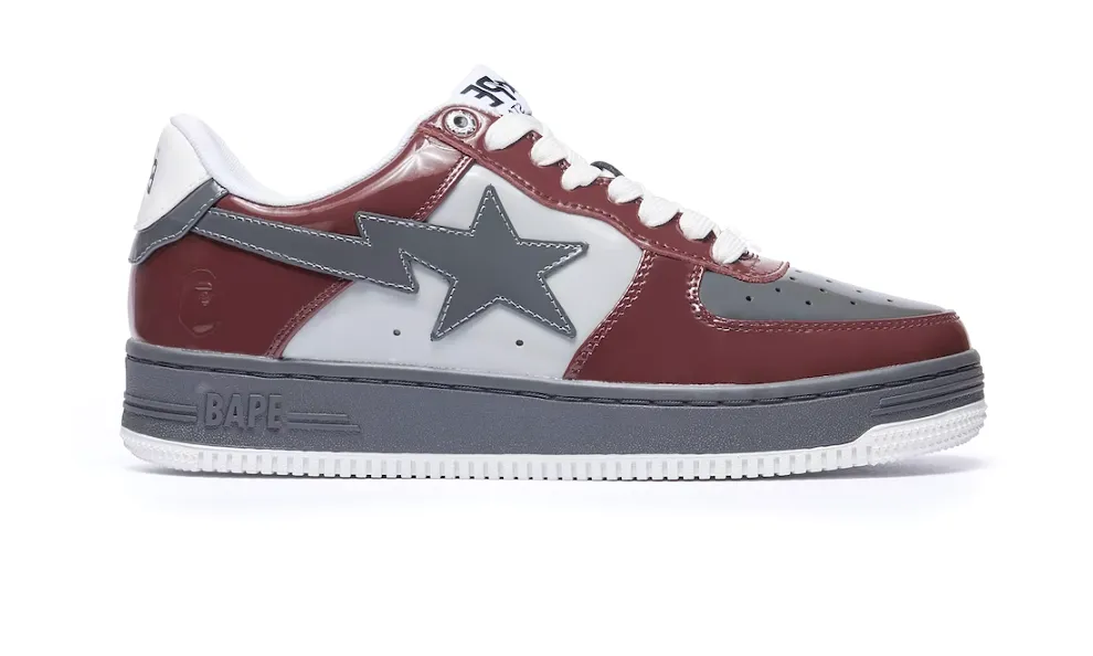 A Bathing Ape Bape Sta Nostalgic Burgundy Grey