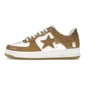 A Bathing Ape Bape Sta Patent Leather White Khaki (2023)