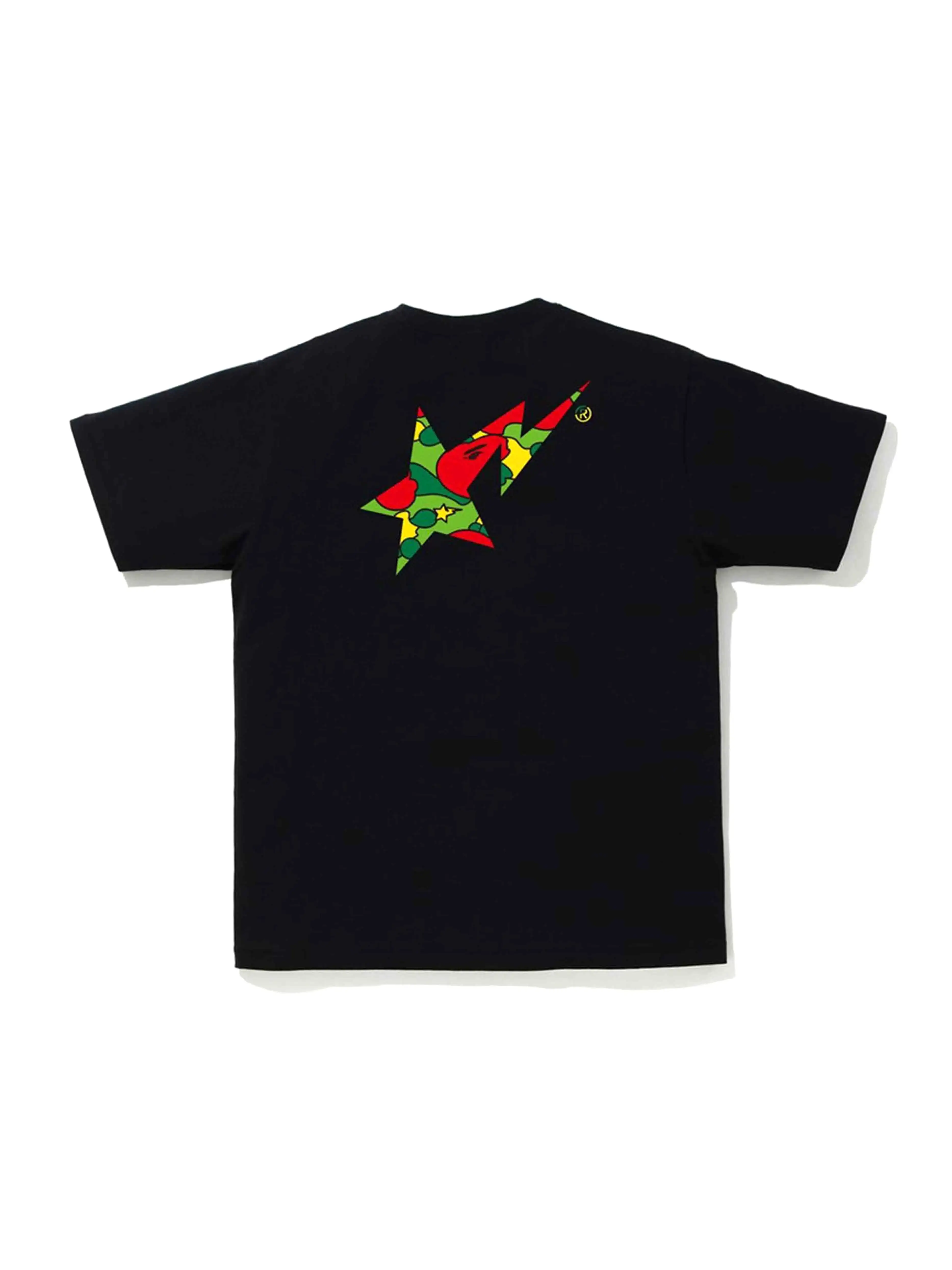 A Bathing Ape Camo Bape Sta Logo Tee Black/Multicolour