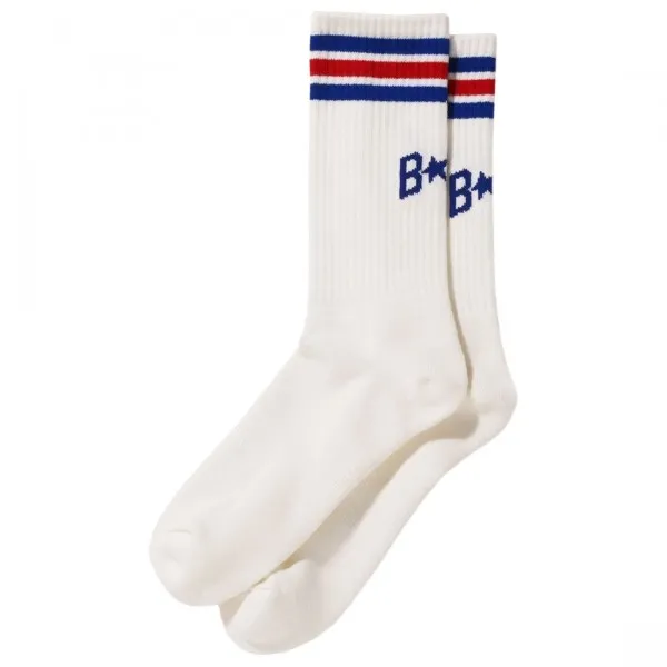 A Bathing Ape Men Bape Sta Line Socks (blue)