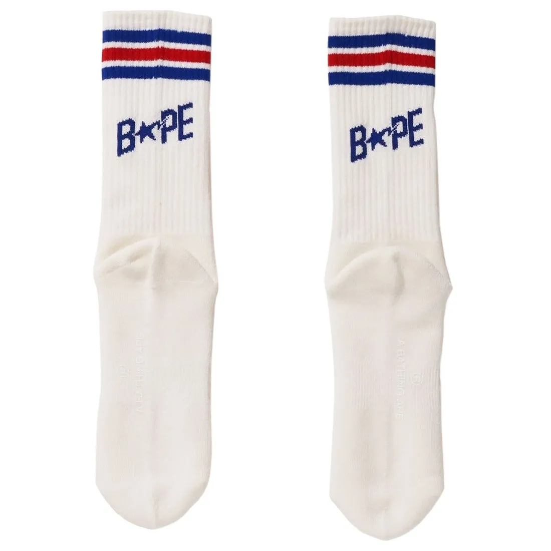 A Bathing Ape Men Bape Sta Line Socks (blue)