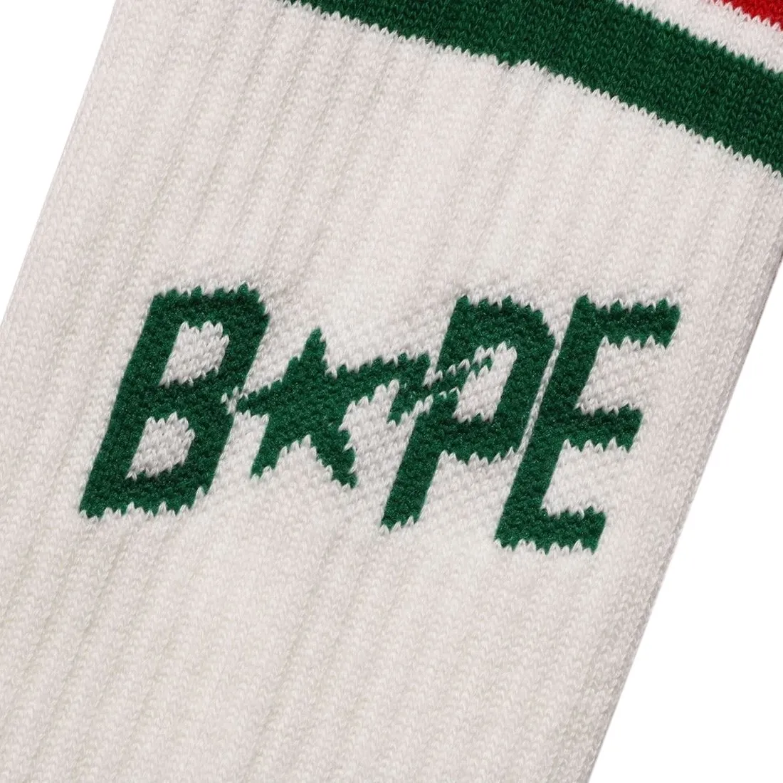 A Bathing Ape Men Bape Sta Line Socks (green)