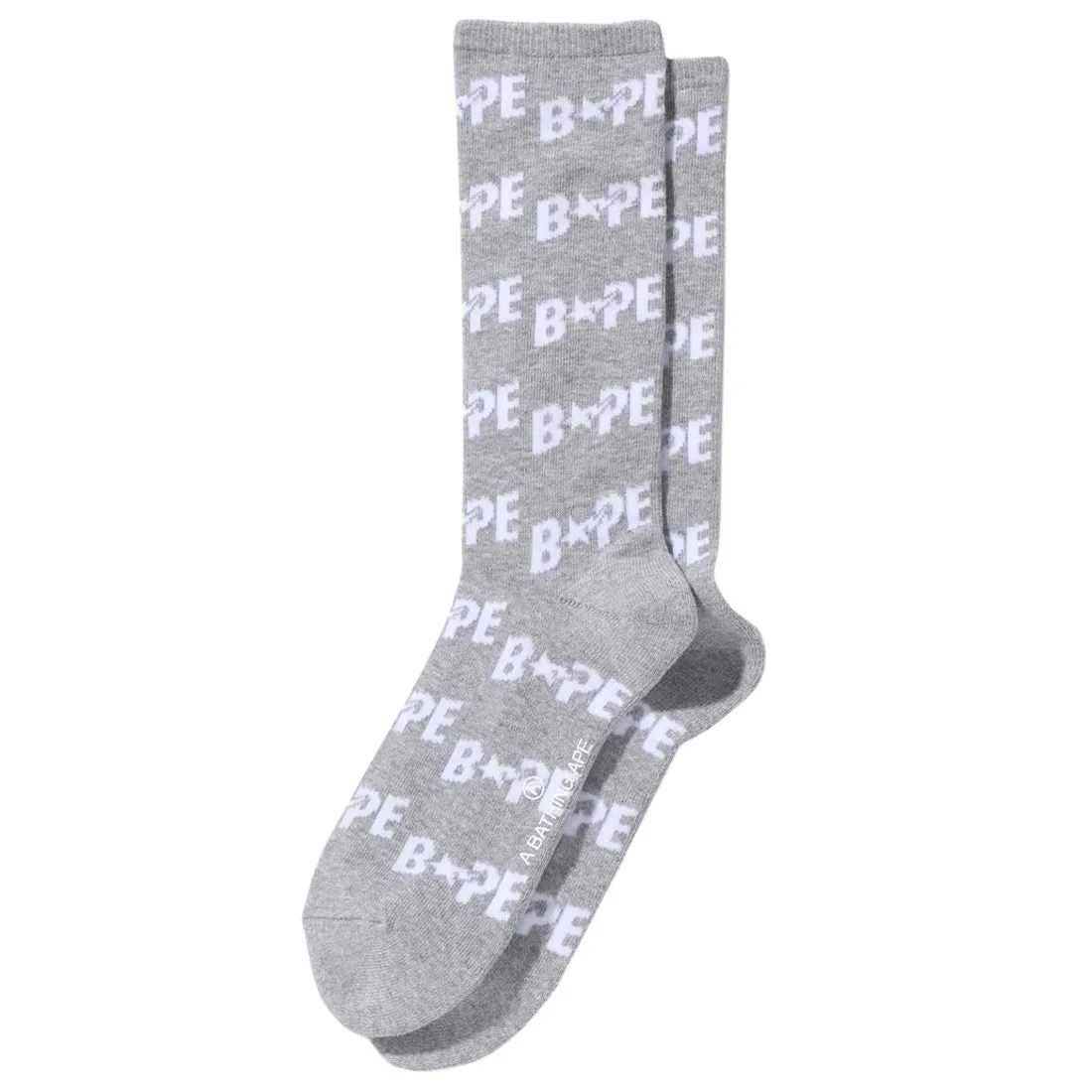 A Bathing Ape Men Bape Sta Socks (gray)