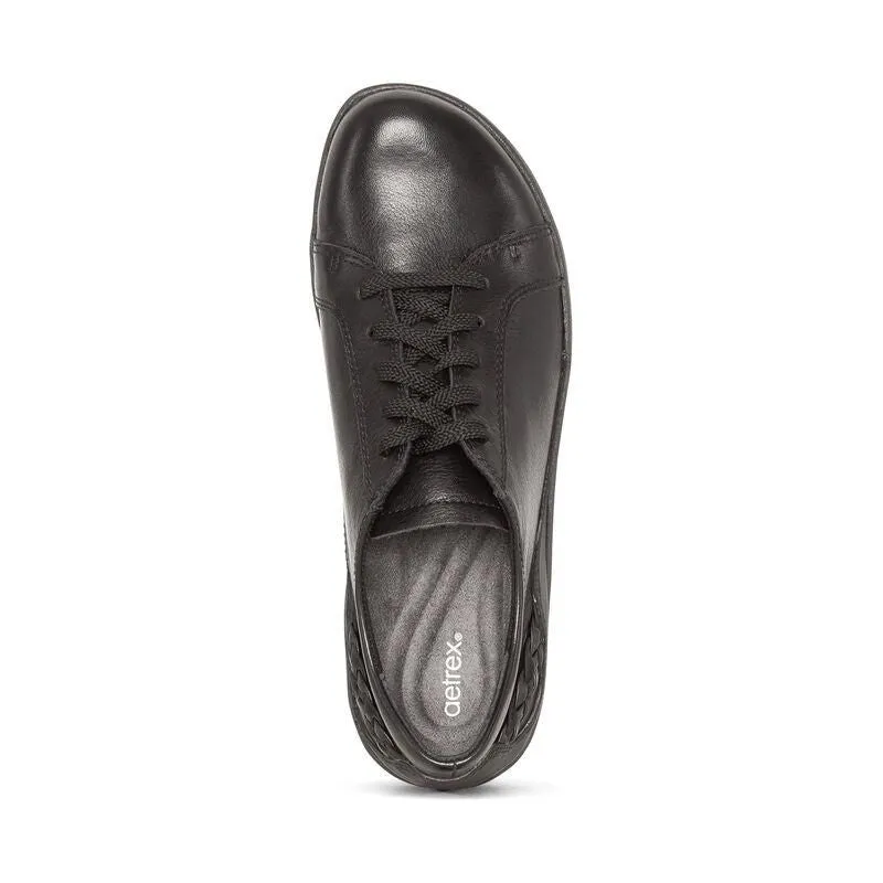 Aetrex Dana Lace Up Oxford Black