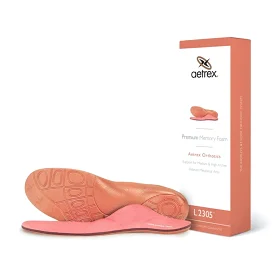 Aetrex Women's L2305W Premium Memory Foam Orthotics W/ Metatarsal Support