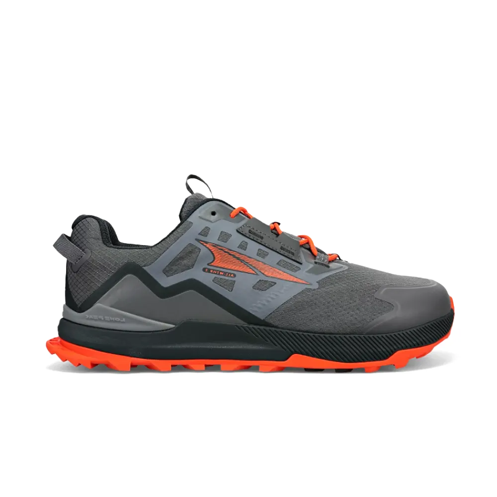 Altra Lone Peak All Weather Low 2 Mens Grey/Orange