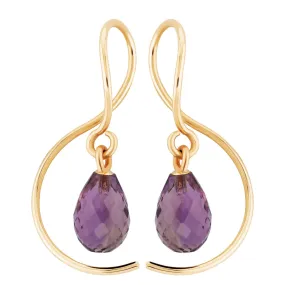 Amethyst Swirl Dangle Earrings by Carla | Nancy B.