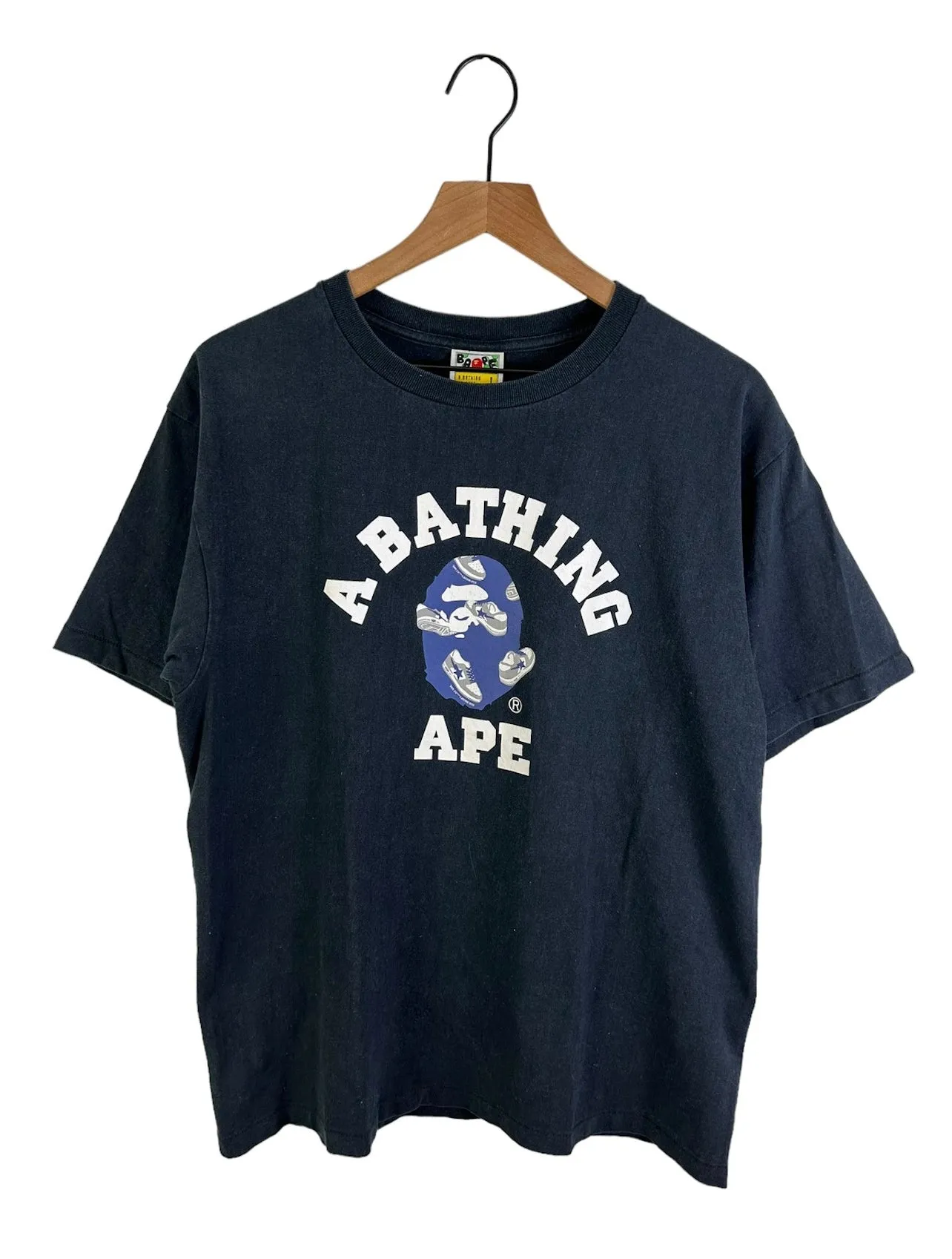 Bape Sta Collage Logo Print T-Shirt Size: L