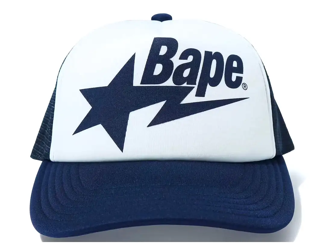 BAPE STA MESH CAP NAVY