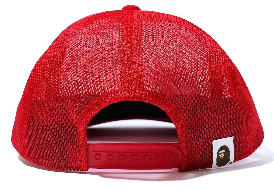 BAPE STA MESH CAP RED