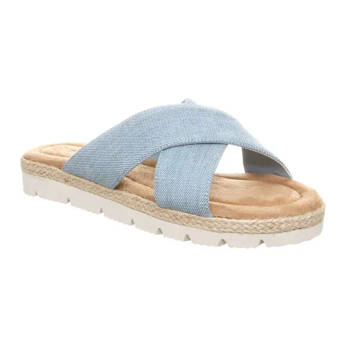 Bearpaw Women's Evelyn Slide Sandal Denim Blue