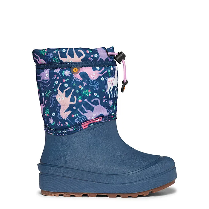 Big Girl Bogs Snow Shell Unicorn Meadow in Indigo Multi