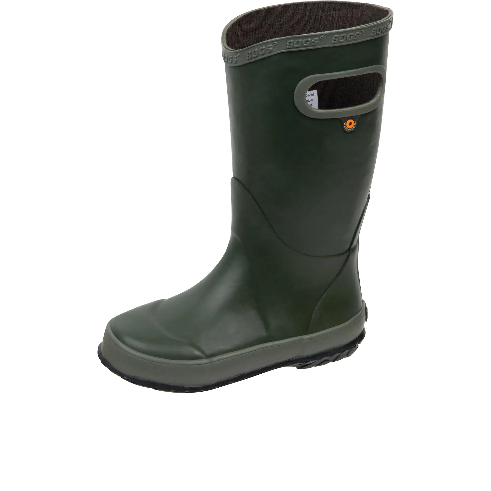 Bogs Childrens Rainboot Solid Dark Green