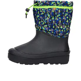 Bogs Childrens Snowshell Boot Digital Maze Black Multi