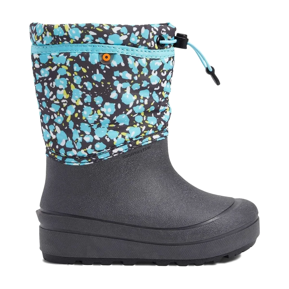 Bogs Kids Snow Shell Dark Grey Multi Waterproof