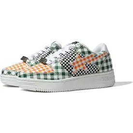 GINGHAM CHECK MULTI PATTERN BAPE STA LOW