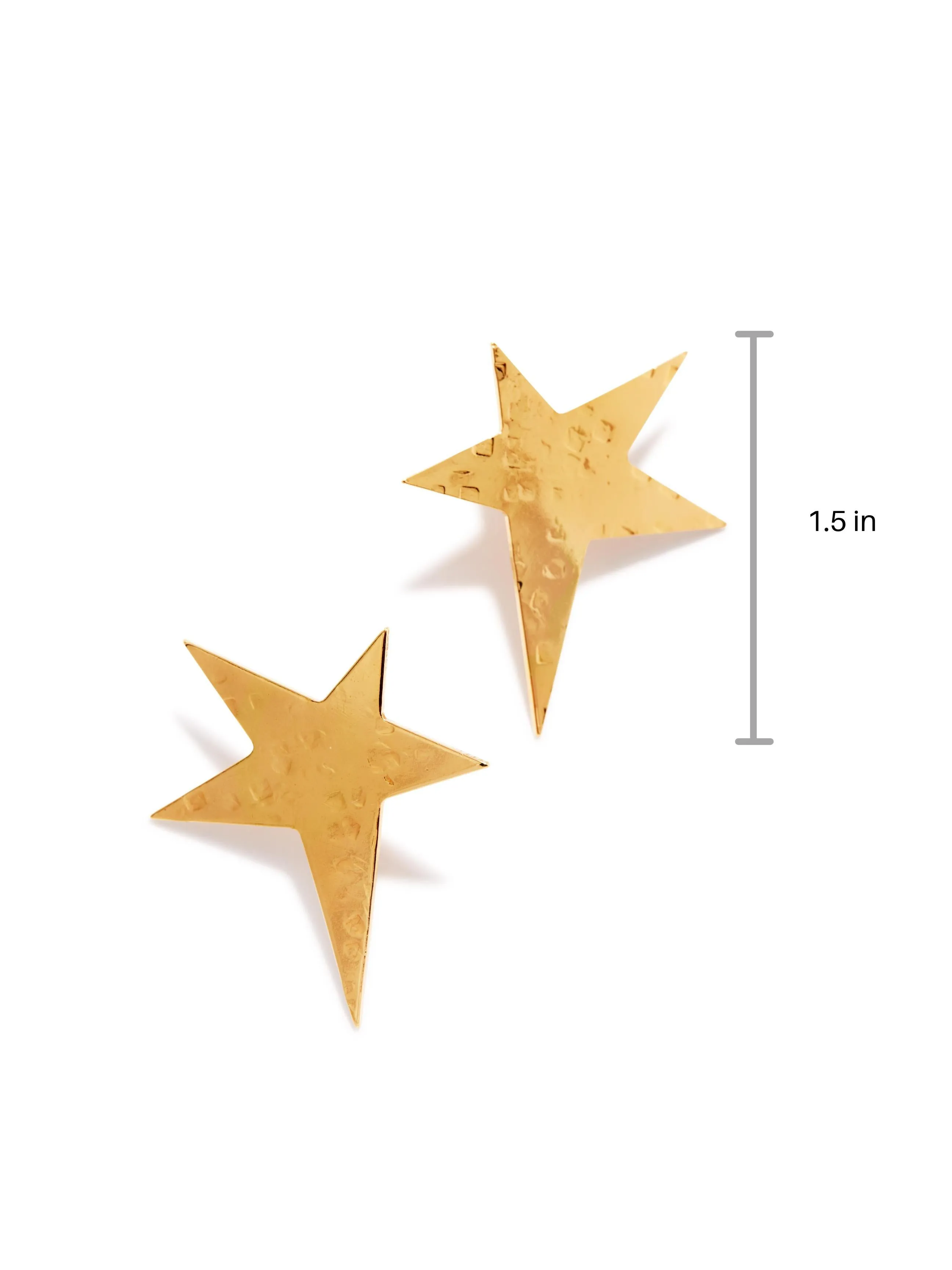 Gold Shooting Star Clip-on Earrings