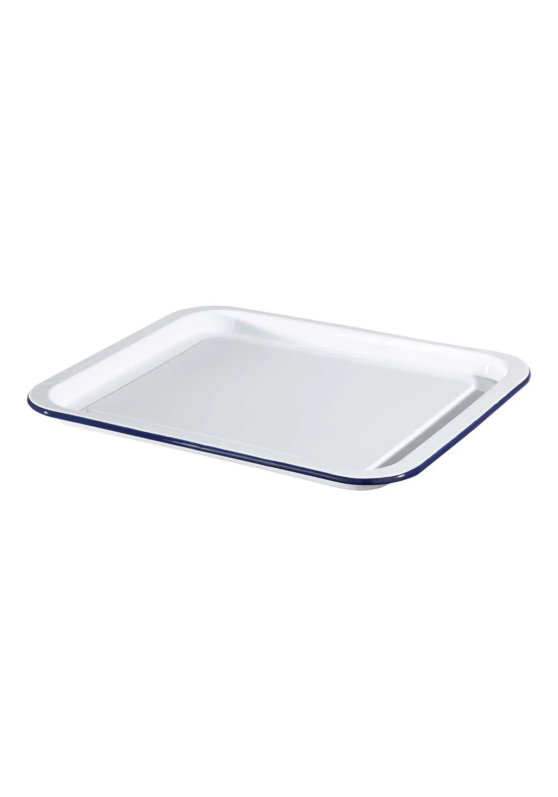 Hairy Bikers Enamelled Oven Tray - White