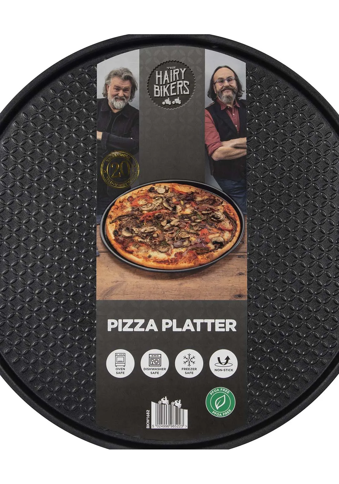 Hairy Bikers Pizza Tray - Black