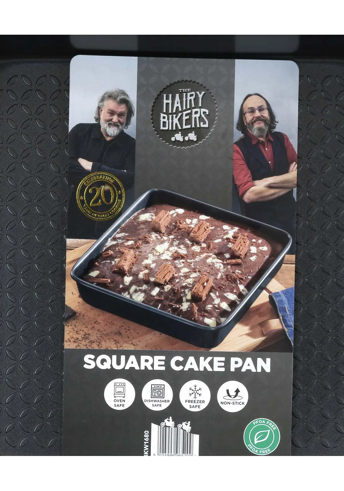 Hairy Bikers Square Cake Tin - Black