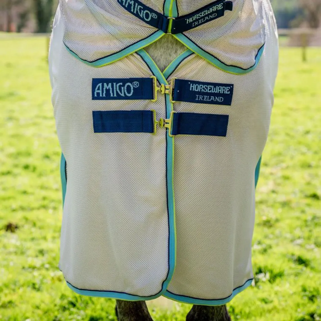 Horseware Ireland's Amigo Bug Buster in Chalk & Navy