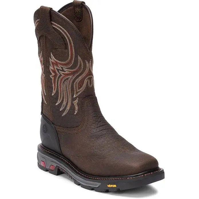 Justin Men's Driscoll 11 Western Work Boot - Pecan Brown - WK2110