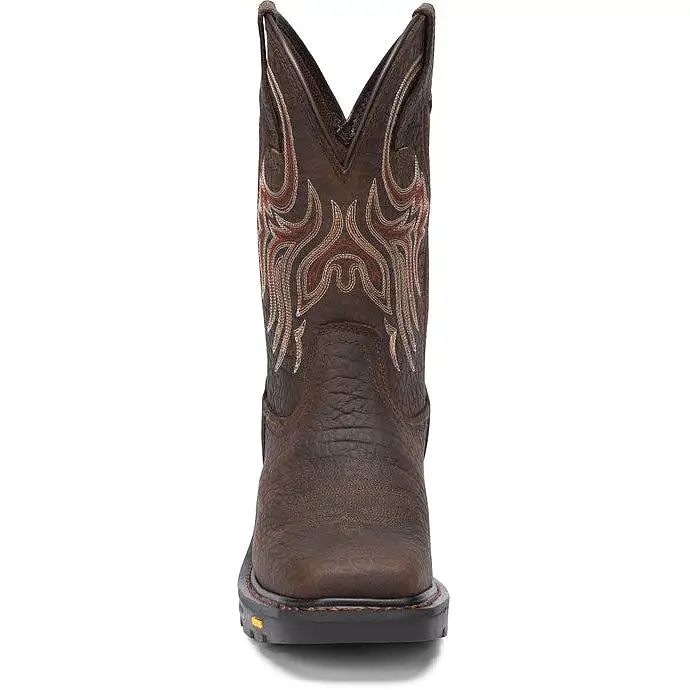 Justin Men's Driscoll 11 Western Work Boot - Pecan Brown - WK2110