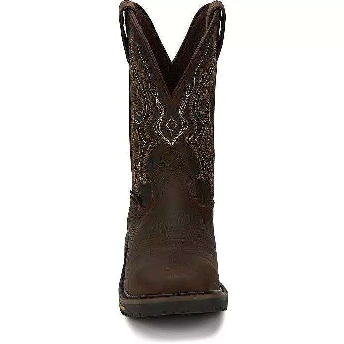 Justin Men's Joist 11 Comp Toe Western Work Boot - Brown - SE4625