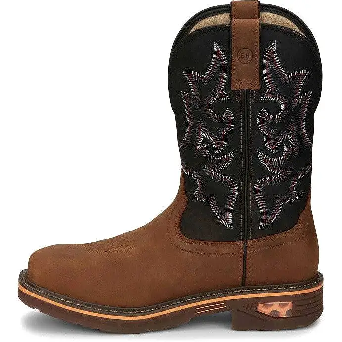 Justin Men's Resistor 11 Nano Comp Toe Western Work Boot -Brown- CR4012