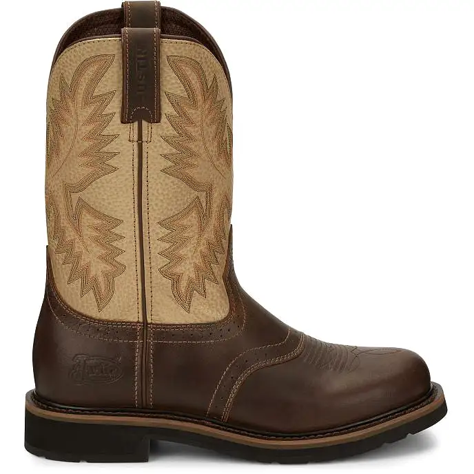 Justin Men's Superintendent 11 Western Work Boot -Brown- SE4660