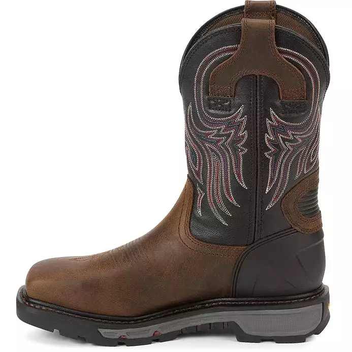 Justin Men's Tanker 11 Steel Toe Western Work Boot -Brown- WK2104