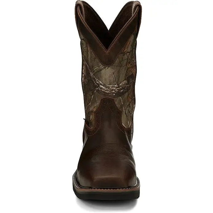 Justin Men's Trekker 11 CT WP Western Work Boot -Brown- SE4677