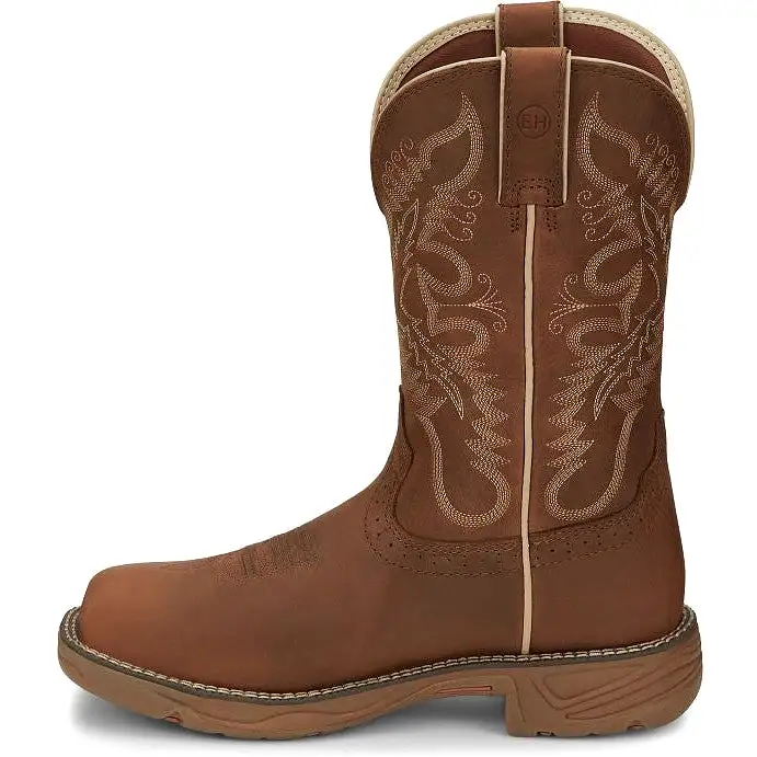 Justin Women's Rush 11 Waterproof Western Work Boot -Tan- SE4353