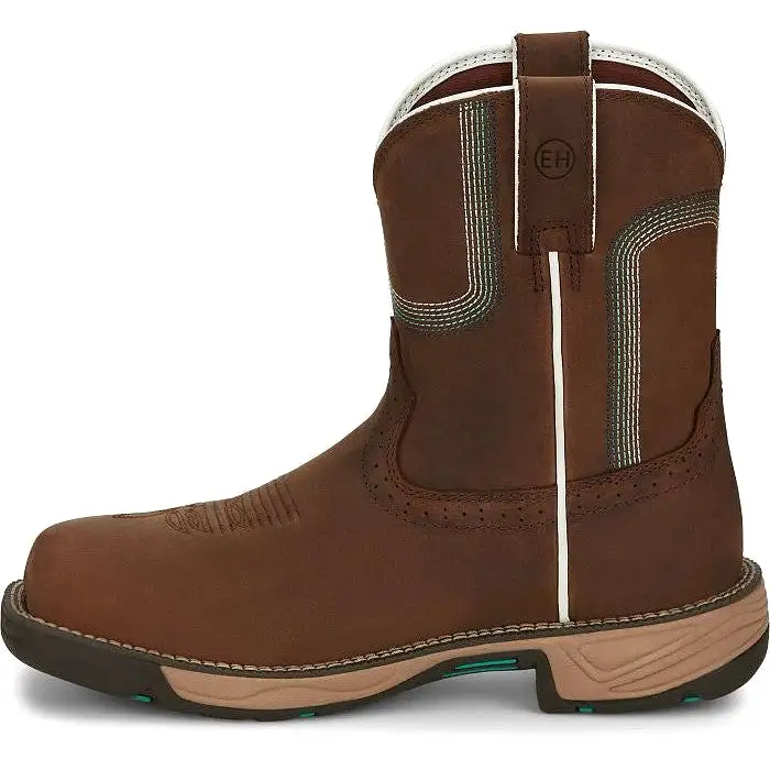 Justin Women's Rush 8 CT WP Western Work Boot -Brown- SE4360