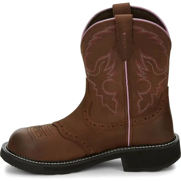 Justin Women's Wanette 8 ST Western Work Boot -Brown- GY9980