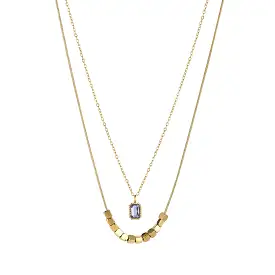 KNIGHT & DAY - Keilani Amethyst CZ Necklace