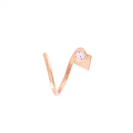 La Verne Diamond Twirl, 18k Rose Gold