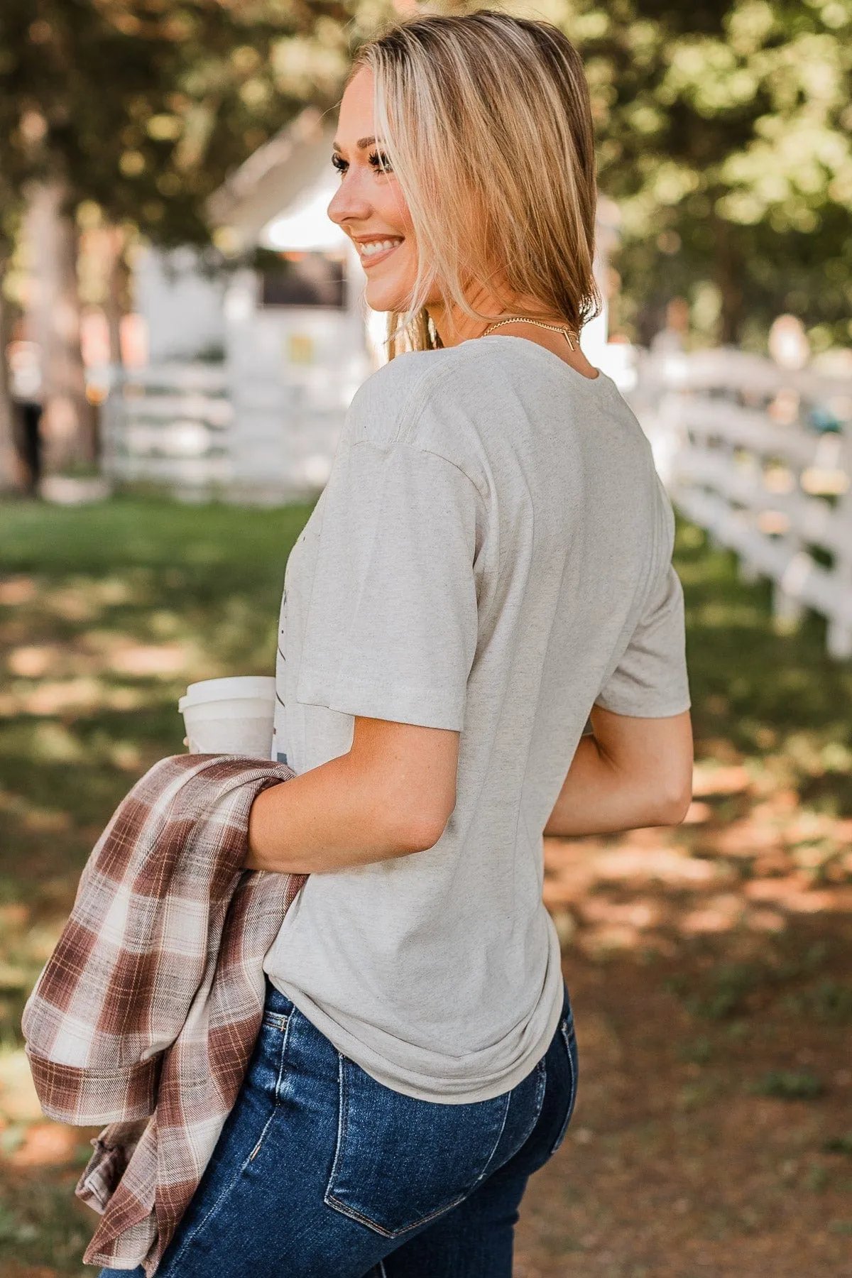 Life Is Better By The Campfire Graphic Tee- Oatmeal