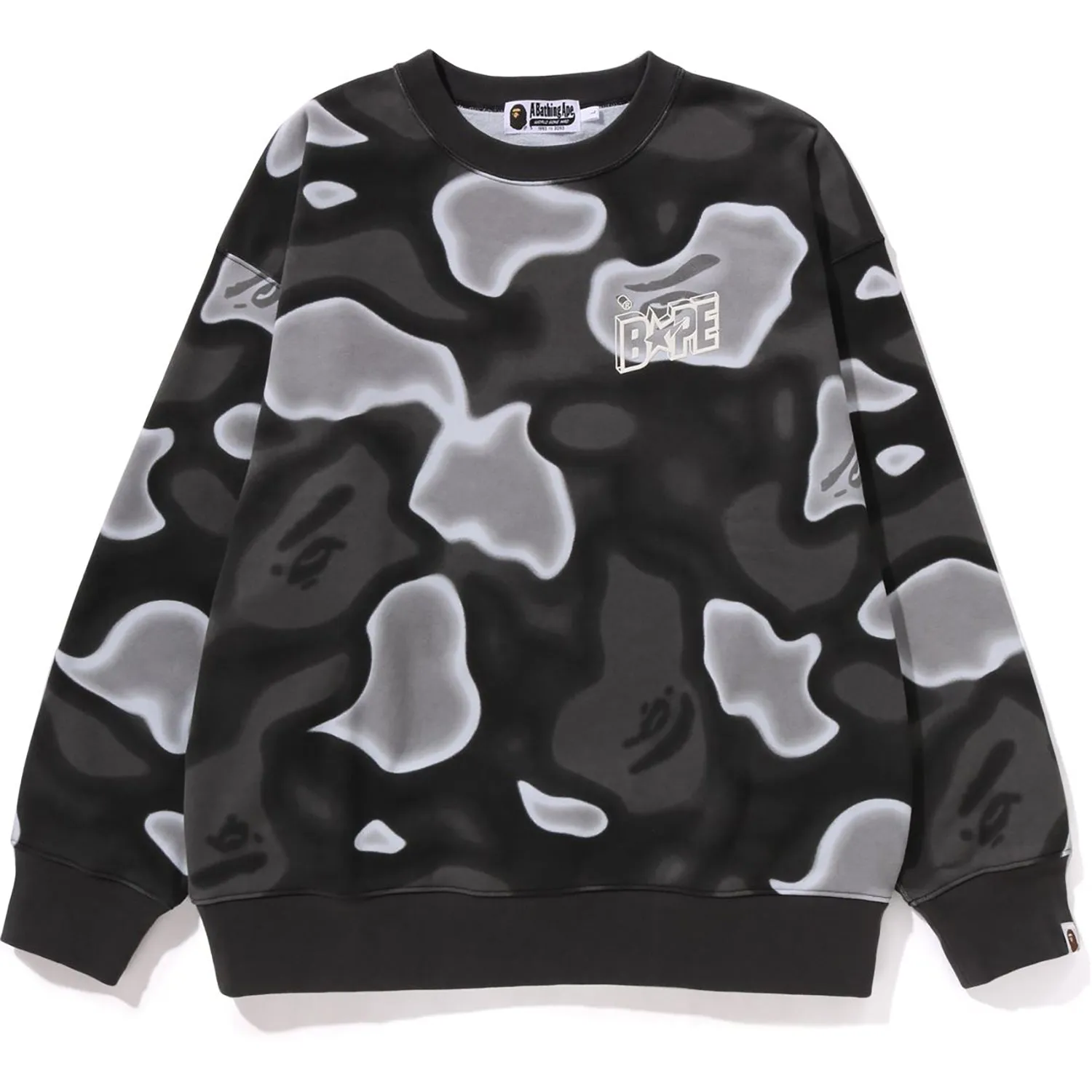 LIQUID CAMO BAPE STA RELAXED FIT CREWNECK SWEAT MENS