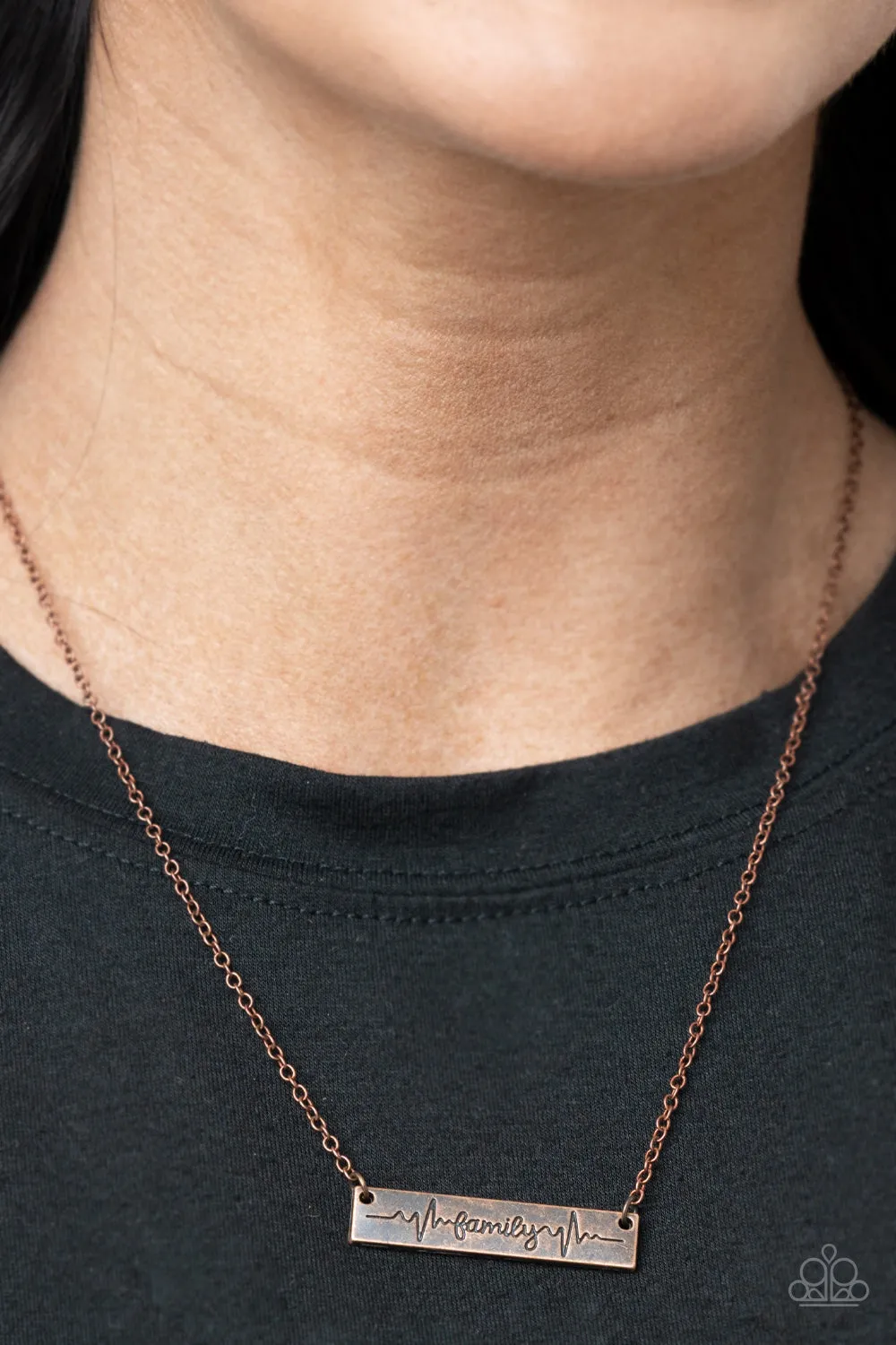 Living The Mom Life - Copper Neckalce