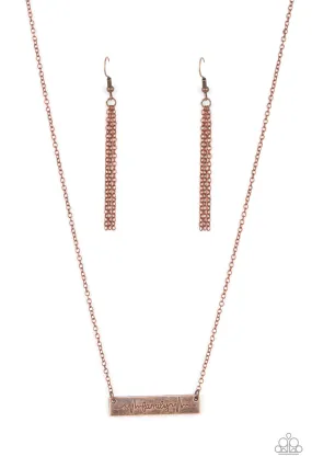 Living The Mom Life - Copper Neckalce