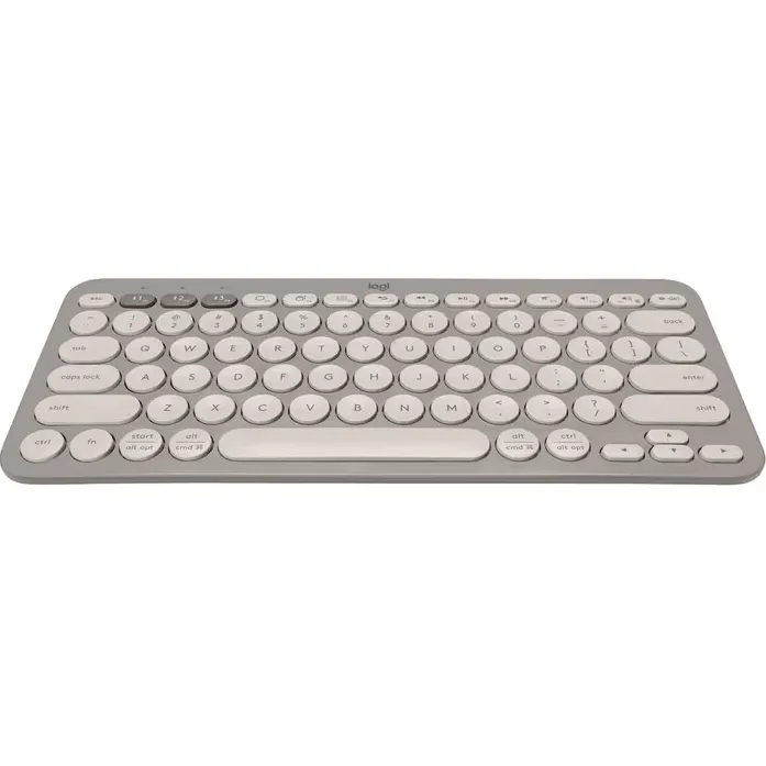 Logitech K380 Bluetooth Multi-Device Keyboard Sand Grey Compact